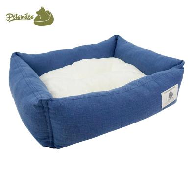 China Perros suave de Para de mullida de cama de lujo d'Espuma de memoria de personalizada waterproof azul color for sale