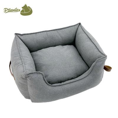 China Travel Waterproof Luxury Dog Sofa Bed Comfortable Memory Foam Dog Bed Sofa For Medium Dog for sale