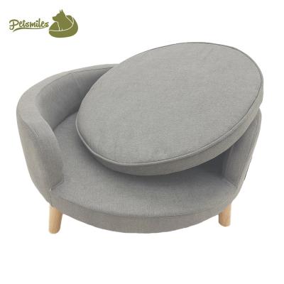 China Custom Super Soft Foam Travel Memory Foam Dog Bed Sofa Luxury Elevated Orthopedic Dog Sofa Bed for sale