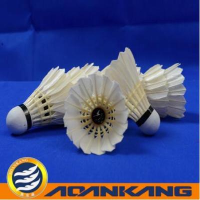 China sandwich cork feather badminton shuttlecocks manufacturer goose feather shuttlecock china badminton factory for sale