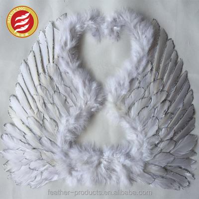 China Hot Sale Christmas Ornament Feather Angel Wings Crafts China Feather Factory for sale