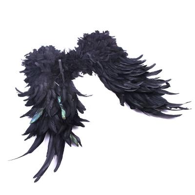 China Handmade Brown Feather Wings Carnival Feather Wings Sets Excellent Quality for sale