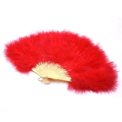 China New Products Eco-friendly Materials Arrival Decorative Hand Feather Standing Fan for sale