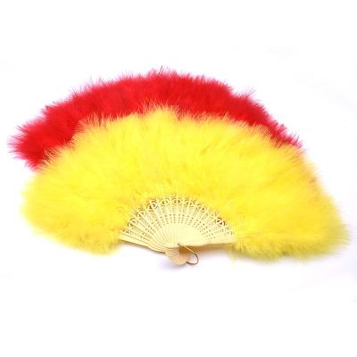 China Eco - Friendly Materials Fashion Feather Fan Large Cheap Feather Dance Fan for sale