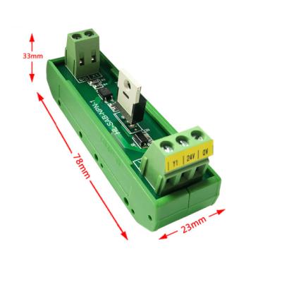 China 1 Channel Single Chip Microcomputer PLC Signal Amplifier Board Photocoupler Isolation Input 12-24V NPN Output HL-SAB-NPN-1 for sale