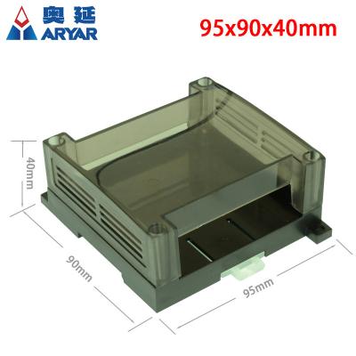 China PLC panel PLC control box 95x90x45 PLC control box diy project pcb mounging PCB shell industrial din rail plc case enclosure for sale