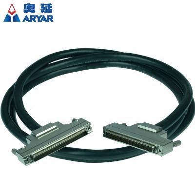 China 1M Automotive SCSI100 SCSI 100 Pin Male To Male Type Capture Card Connector Signal Terminal Breakout Data Cable DB Cable for sale