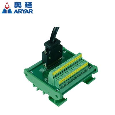 China Automotive SCSI 26-PIN FEMALE POSTS ESCAPE BOARD MODULE DIN RAIL SCSI26 SCSI-26 26Pin SCSI Module DIN Rail Mount DIN Rail mouting for sale