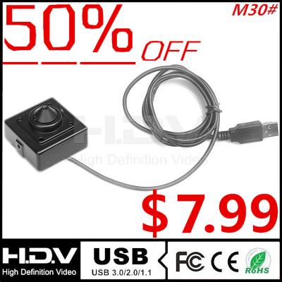 China $7.99 30*30mm 30fps UVC USB 2.0 MINI USB Camera for ATM and Kiosk with 3.7mm Pinhole Lens (HDV-USB030MPM30-P3.7) for sale