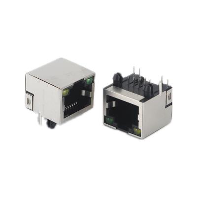 China DIP RJ45 Connector 5JA1X1 ​​With 8P8C Bulletless Light for sale