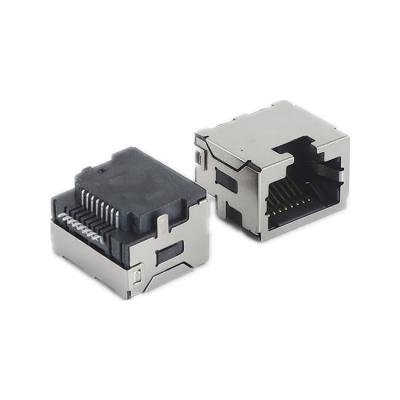 China SMT RJ45 Connector C-1 Network Port Drop Down Plate 8.5 With Shield for sale