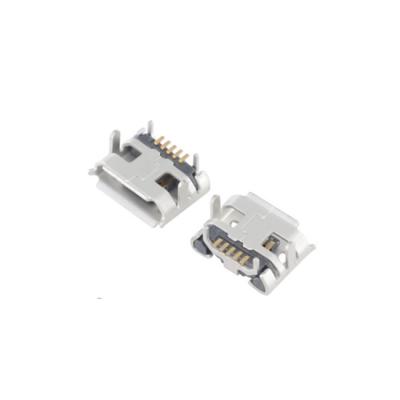 China USB Micro PCB Connector 5p Small Horn Crimping DIP for sale