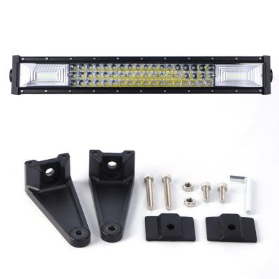 China off-road vehicle led light bar 20 inch 120W high power 3 row combination beam car off-road vehicle truck boat LED work light bar universal for sale