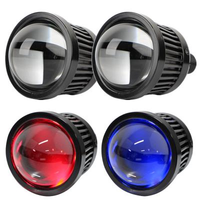 China 2021 Red Devil News Car Motorcycle Bicycle Headlight Universal Eye LED & Blue Laser Lenses Led Fog Light / Driving Light CALIBER for sale