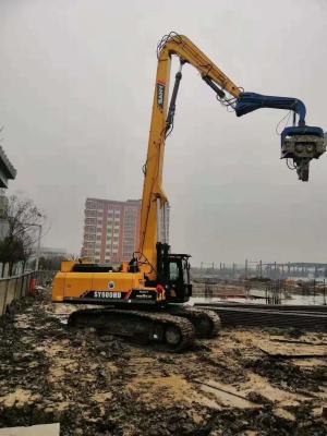 China High Accuracy Excavator Mounted Vibratory Hammer Pile Driver Quick Running Speed for sale