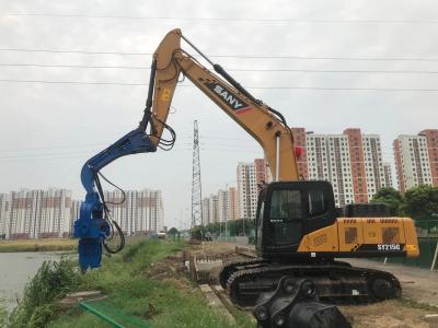 China Accurate Pile Driver , Photovoltaic Series Vibro Machine For Sheet Pile for sale