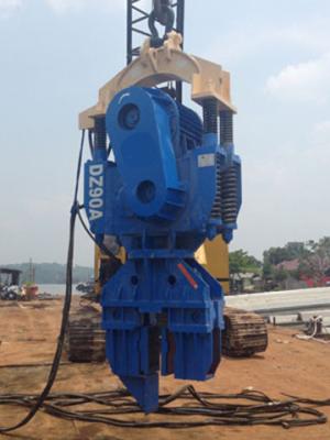 China Construction  Crane Mounted Vibro Pile Driver Hammer For Excavator for sale