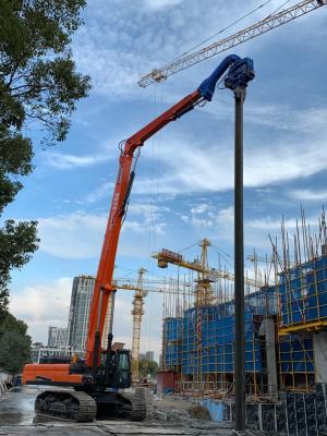 China 32Mpa Excavator Mounted Pile Driver , Larsen Driving Sheet Piles With Excavator for sale