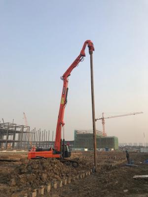 China Kobelco Excavator Mounted Pile Driver For All Kinds Of Piling for sale