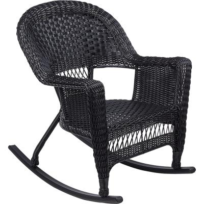 China Classic PE Rattan Armchair Lounge Garden Rocking Chair Durable / Waterproof Leisure for sale