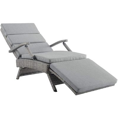 China Durable / Waterproof Outdoor Rattan Wicker Adjustable Lounge Chair Sun Sofa for sale