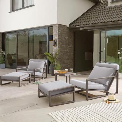 China Stylish Outdoor Cushions Sofa Set Living Room Furniture Durable / Waterproof Outdoor Poolside Furniture for sale