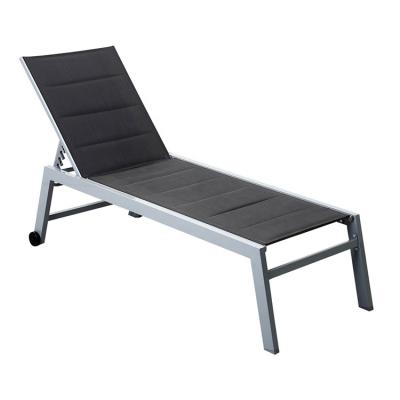 China Outdoor Durable Teslin Metal Garden Patio Furniture Sun Lounger Sun Beds from Tumbona Waterproof Hotel Swimming Pool for sale