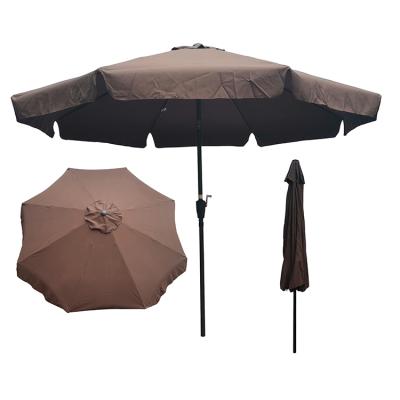 China Durable Cantilever Umbrella / Waterproof Outdoor Sun Protection Patio Windproof Umbrella 10ft Large With Crank Base for sale