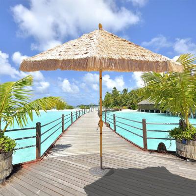 China High Quality Straw Beach Patio Pool Umbrella Custom Made From Euramerican Hot Sale Durable/Waterproof for sale