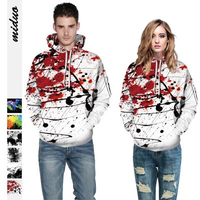 China 2021 Hot Selling Anti-wrinkle Pattern Halloween Ink Customizable Plus Autumn Men Hoodies Men's And Women's Hooded Pullover Digitally Printed for sale