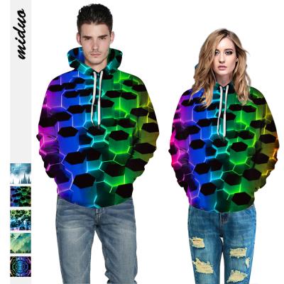 China 2021 Hot Sale Anti-wrinkle Pattern3D Customizable Digital Printing Men And Women With Hooded Plus Size Hoodies And Women Hoodies for sale