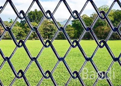 China Privacy Fence Panels With Diamond Hole Pattern , Garden Cyclone Wire Fence  for sale