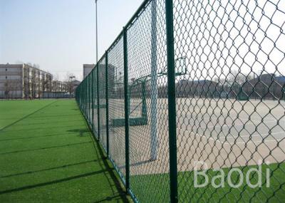 China Vinyl Coated Chain Link Fence Fabric Roll , Chain Wire Mesh Fencing With Long Service Life for sale