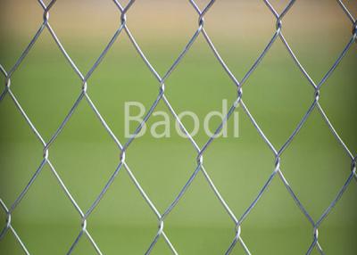 China Galvanized Cyclone Fencing Roll , Durable Chain Link Panels For Sports for sale