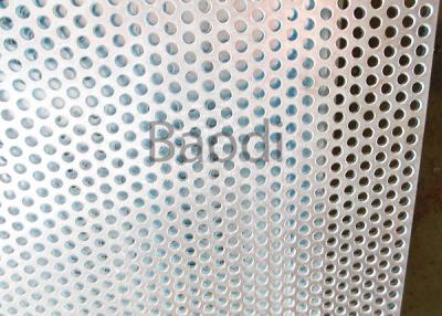 China Carbon Steel Metal Perforated Panels Round Hole , Perforated Stainless Steel Plate  for sale