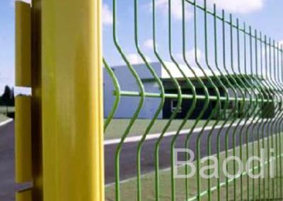 China Euro Guard PVC Coated Welded Wire Fence Simple Structure V Shaped For New Pattern Farm for sale