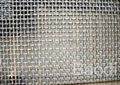 China Mining Filter Construction 1.6mm Crimped Woven Wire Mesh Square Hole for sale