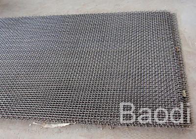 China Mining Plain Weave Crimped Mesh Galvanized Wire for sale