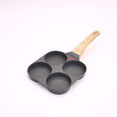 China New Product Sustainable Four-hole Omelet Strain Pan Breakfast Pan Frying Non-Stick for sale