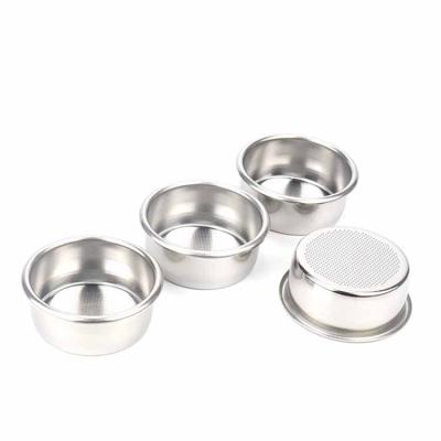 China Sustainable Hot Sale 54mm Powder Bowl Stainless Steel Filter Basket For Bottomless Filter for sale