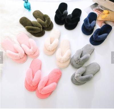 China Wholesale Fashion Trend Flip Flops Slipper Furry Flip Flops Women's Slippers Best Price for sale