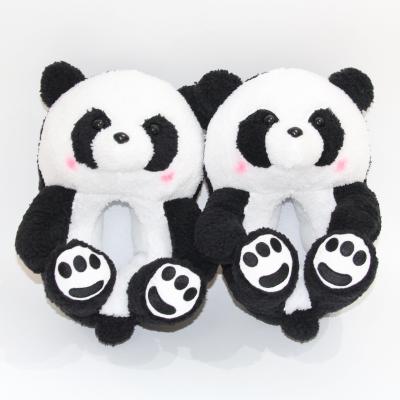 China CUSHIONING Teddy Bear Slippers Child's Plush Flip Flop Bag Heel Border Indoor Shoes Keep Warm Thicken for sale