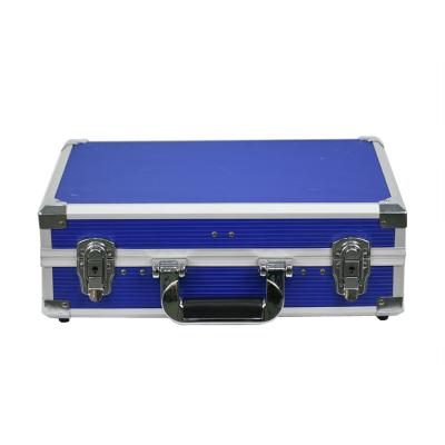 China Blue Suitcase Hot Sale Aluminum Tool Storage Case Aluminum Alloy Tool Suitcase for sale