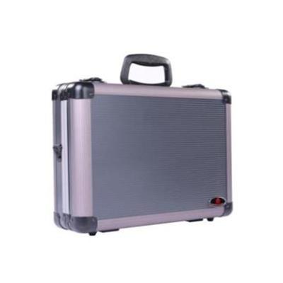 China Aluminum Alloy Gray Aluminum Suitcase Handle Toolbox Hard Tool Case With Foam Insert for sale