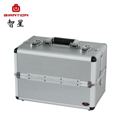 China OEM/ODM Aluminum Alloy Carry Tool Case With Lockable Hard Plastic Compartments With Handle for sale