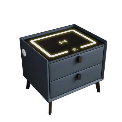 China Household unique modern smart multi-functional stoving varnish smart hot sale smart bedside table for sale