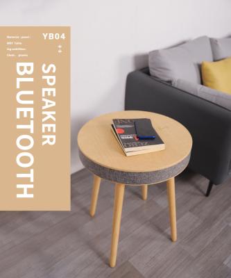 China Factory-sales design Big Blue-tooth furniture high quality single support phone wireless charging coffee table sound speaker for sale