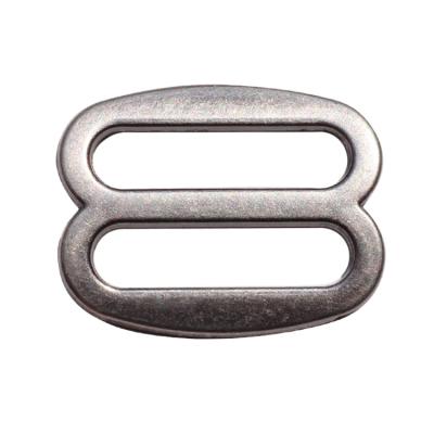 China Nickel Free/Lead Free Metal Buckle Slider Metal Tri Glide Strap Bag Clip Antique Silver Belt Buckles for sale