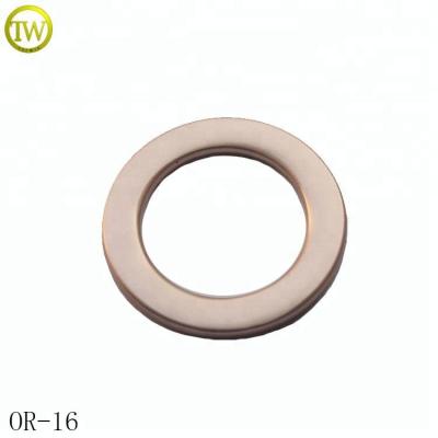 China Nickel Free / Fashion Garment Accessories Lead Free Misty Gold Metal Custom O Ring for sale