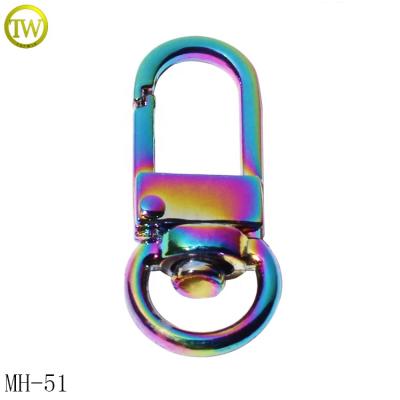 China Nickel Free/Lead Free Swivel Snap Hooks Key Chain Clasp Clips Lanyard Bag Hardware Metal Buckle for sale